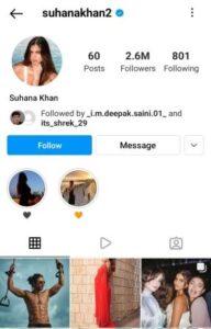 Suhana Khan instagram