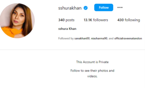 अरबाज खान वाइफ शूरा खान Instagram account