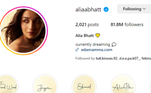 Alia Bhatt Instagram photos
